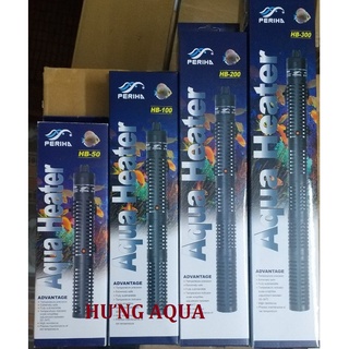 Sưởi bể cá, sưởi hồ cá, máy sưởi bể cá PERIHA HB HE 50/100/200/300/500 cao cấp, sưởi chống bỏng cho bể 20 - 500 lít