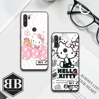 Hình in Hello kitty cho Ốp lưng kính cường lực Vsmart Active 3
