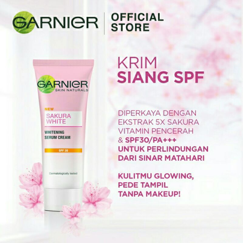 (Hàng Mới Về) Kem Dưỡng Trắng Da Thương Hiệu Garnier Sakura