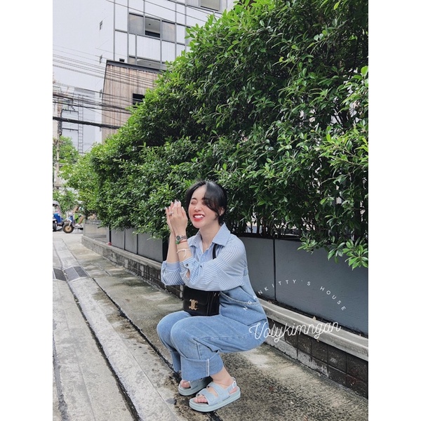 Jum jean phối sơ mi