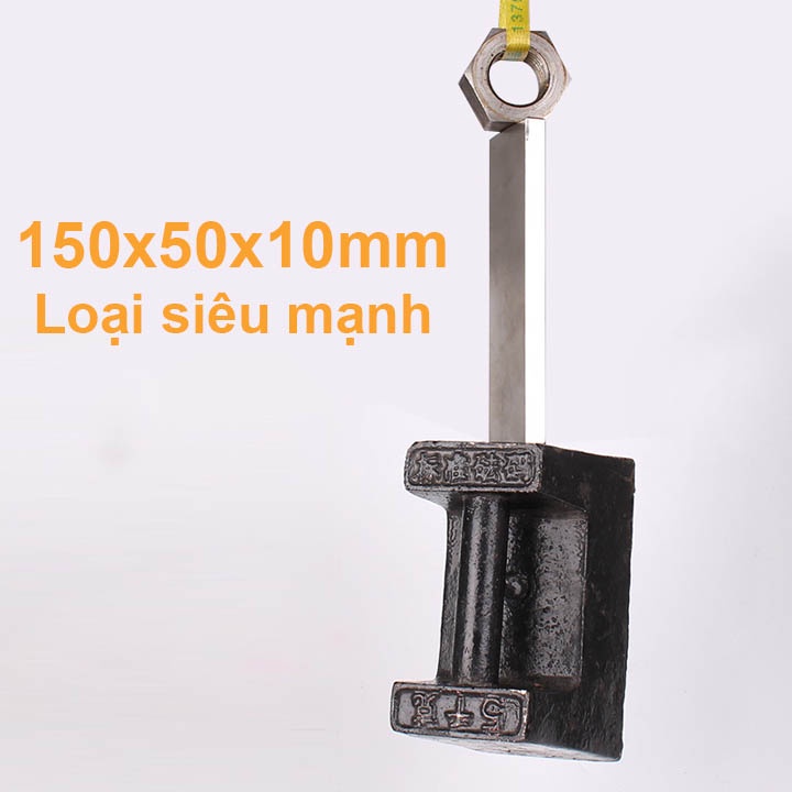 Nam châm hình chữ nhật 150x50x10mm loại siêu mạnh từ tính N35