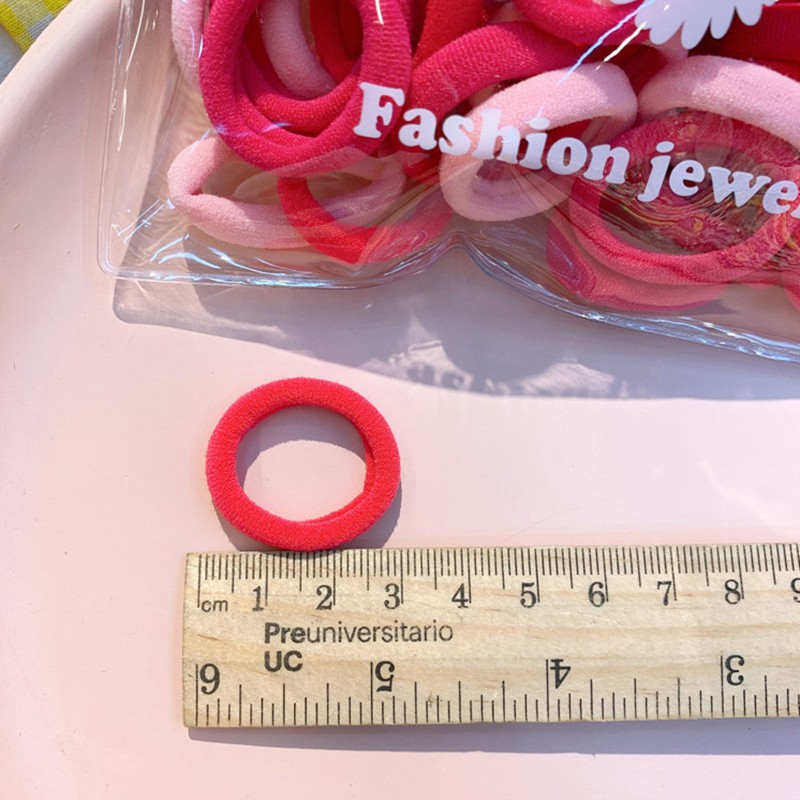 Dây buộc tóc trang trí màu macaron đáng yêu cho bé gái