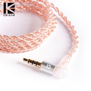 Cáp 4 lõi đồng KB EAR tích hợp micro dành cho tai nghe EDX ZS10 PRO ZSN PRO TRN MT1