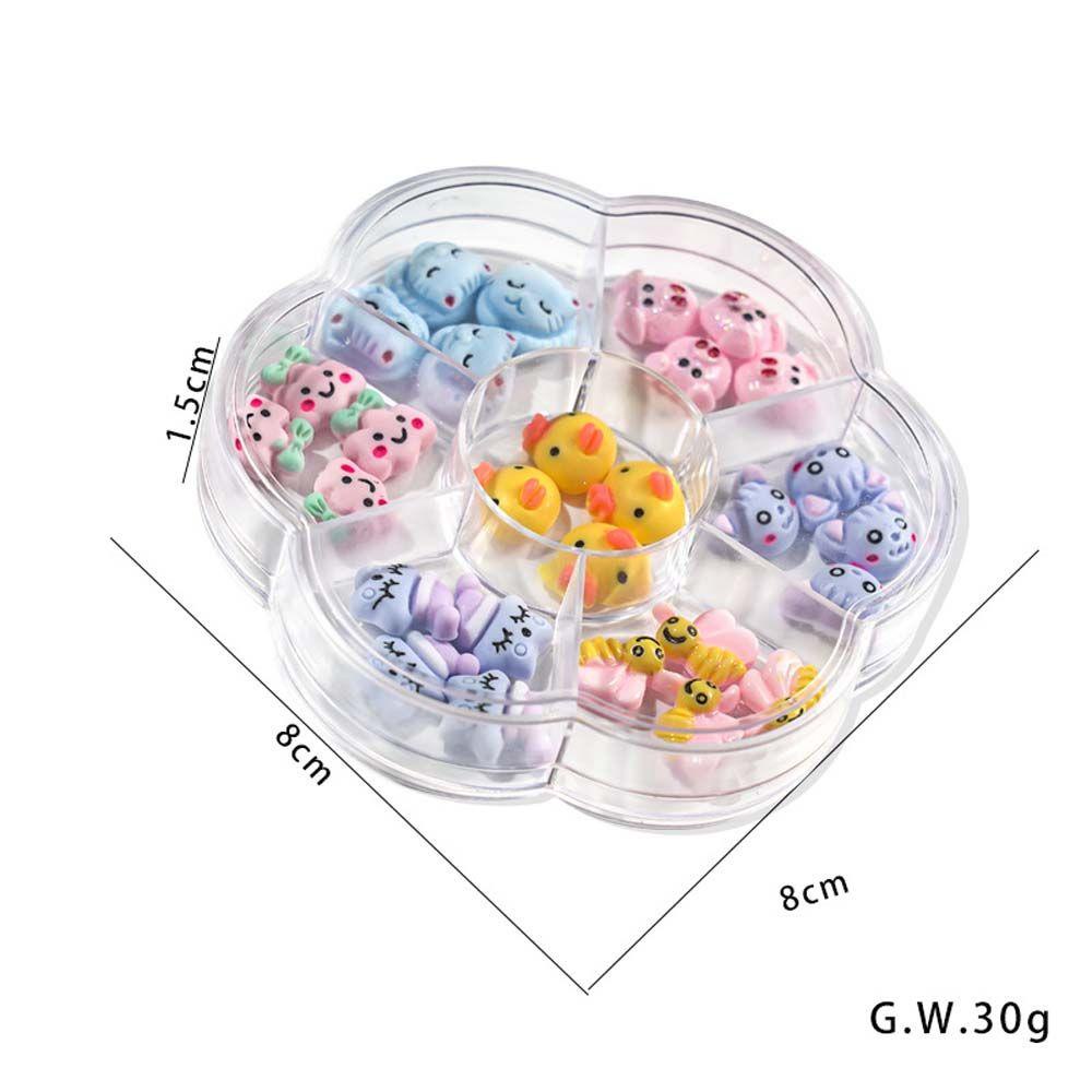 Set 28 Phụ Kiện Trang Trí Móng Tay Nghệ Thuật Họa Tiết Hoạt Hình Xinh Xắn