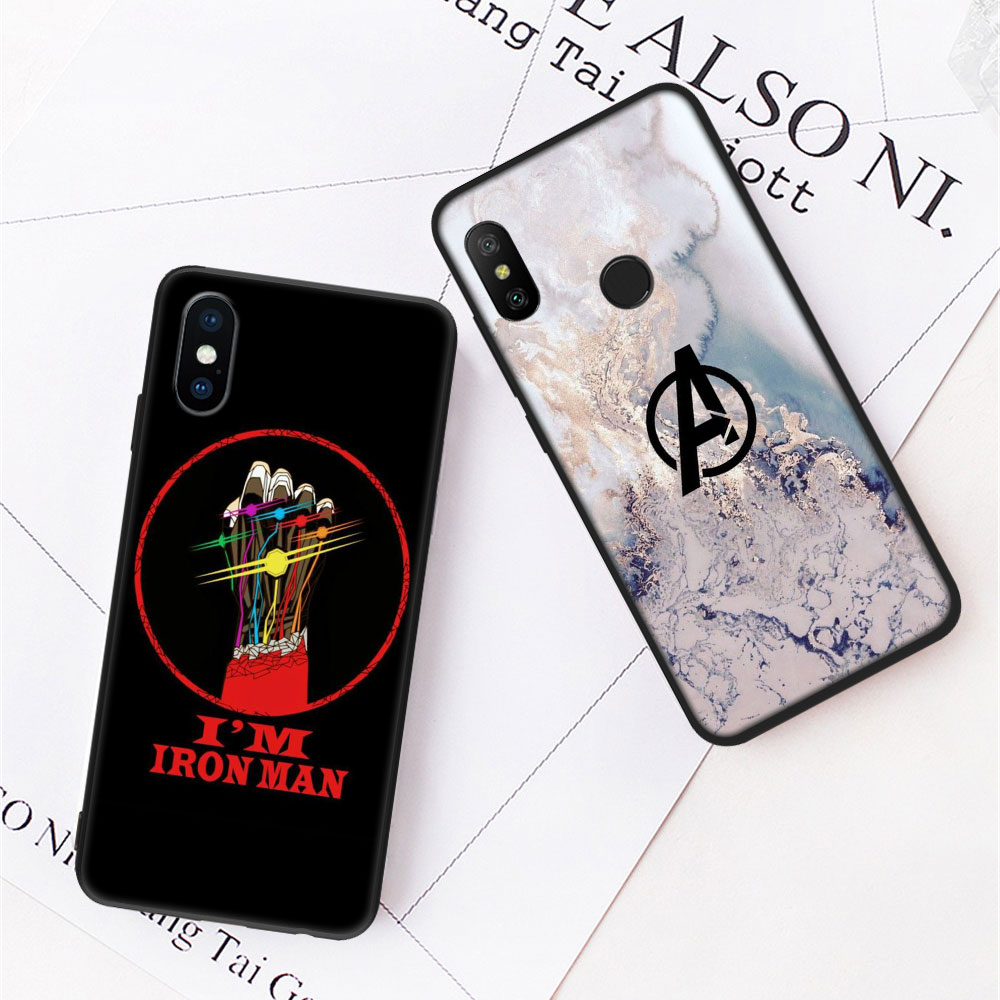 Ốp Điện Thoại Silicon Mềm Hình Logo Iron Man 99qf Cho Xiaomi Mi A3 A2 A1 5x 6x Redmi K30 K20 Pro Lite