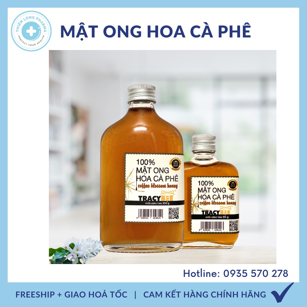 Mật ong nguyên chất hoa cà phê 350ml, mật ong tracybee chính hãng xuất khẩu tiêu chuẩn Châu Âu