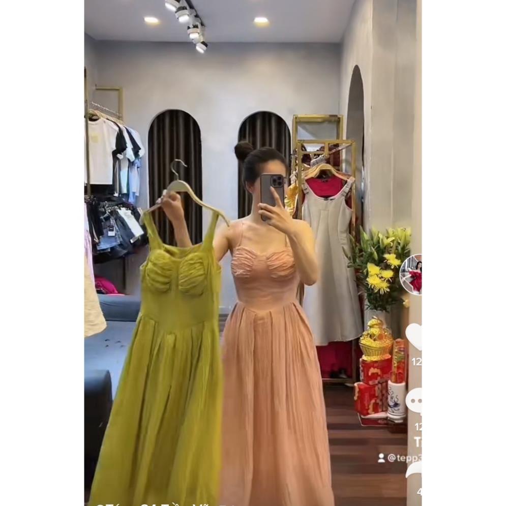 Đầm Váy Xoè 2 Lớp Có Mút Ngực QC Tiểu Thư Cao Cấp