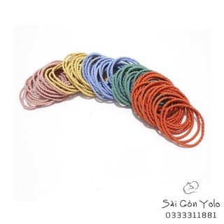 Dây cột tóc nhiều màu siêu co giãn dùng được nhiều lần