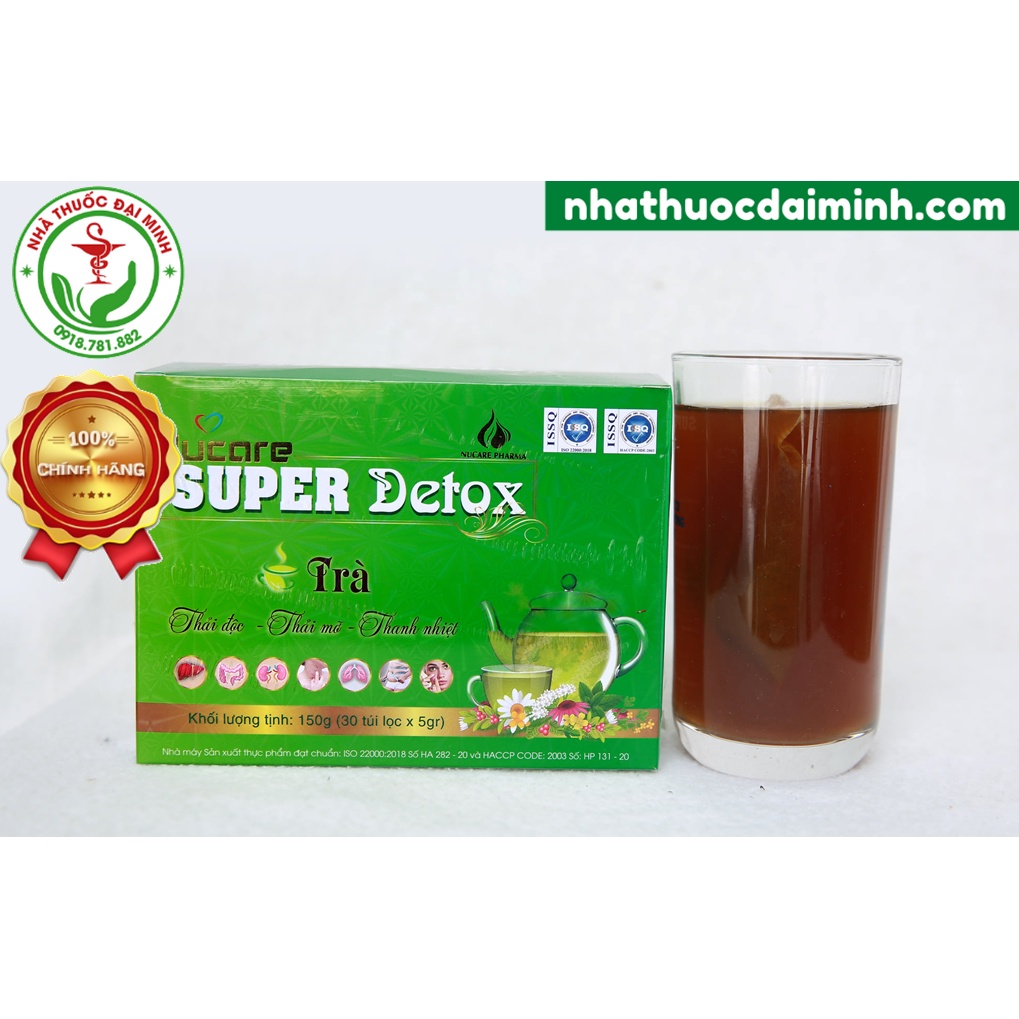 Trà Thải Độc Nucare Super Detox - Thanh Nhiệt, Thải Độc, Thải Mỡ