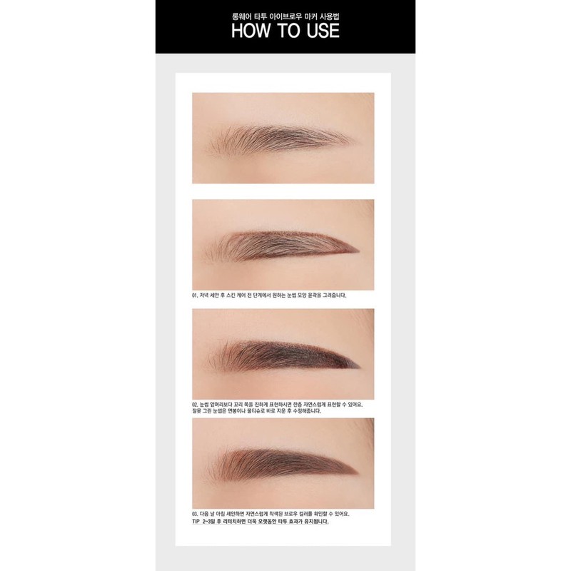 [HÀNG SĂN SALE 50%] Bút dạ vẽ mày dạng xăm 3CE LONGWEAR TATTOO EYEBROW MAKER | BigBuy360 - bigbuy360.vn