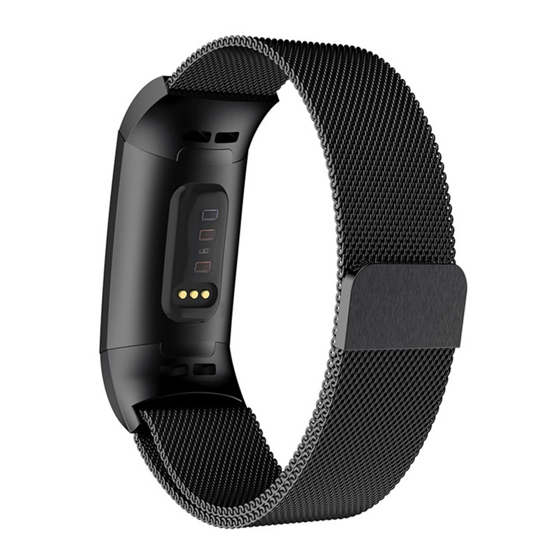 Dây đeo kim loại Milanese Loop cho Fitbit Charge 2 Fitbit Charge 3 Thép không gỉ Vòng đeo tay thay thế dây đeo