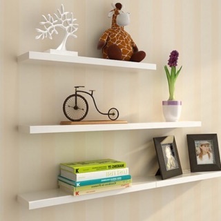Kệ gỗ treo tường 3 thanh ngang 30,40,50cm sâu 15cm ( chọn màu )