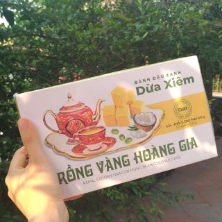 Bánh đậu xanh Dừa Xiêm Rồng Vàng Hoàng Gia CHAY | 300g