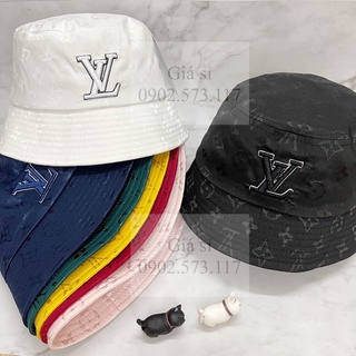 nón bucket cụp thêu LV thời trang