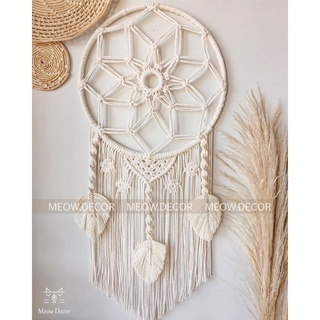 Macrame dreamcatcher treo tường trang trí nhà cửa, homestay, quán cafe xinh xắn (D06)
