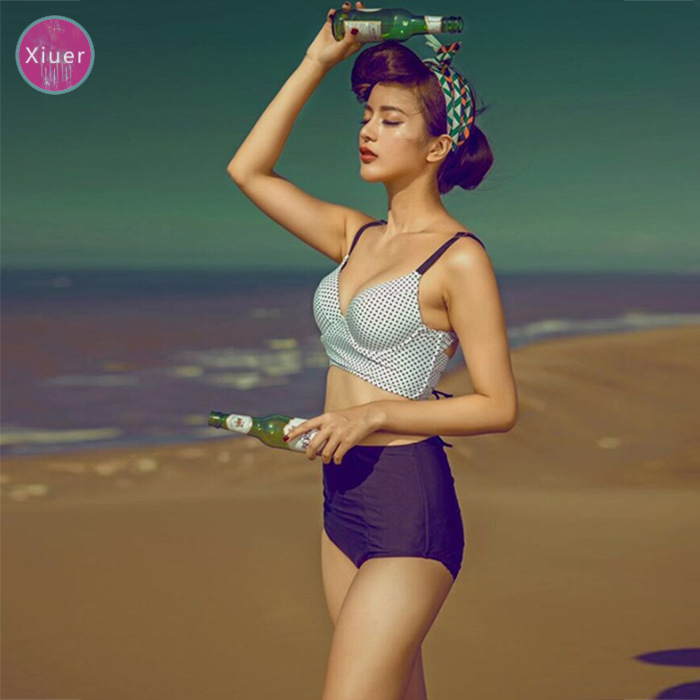 Xiuer áo tắm phong cách Hàn Quốc mới, bikini ba mảnh gợi cảm, quần áo đi biển | BigBuy360 - bigbuy360.vn