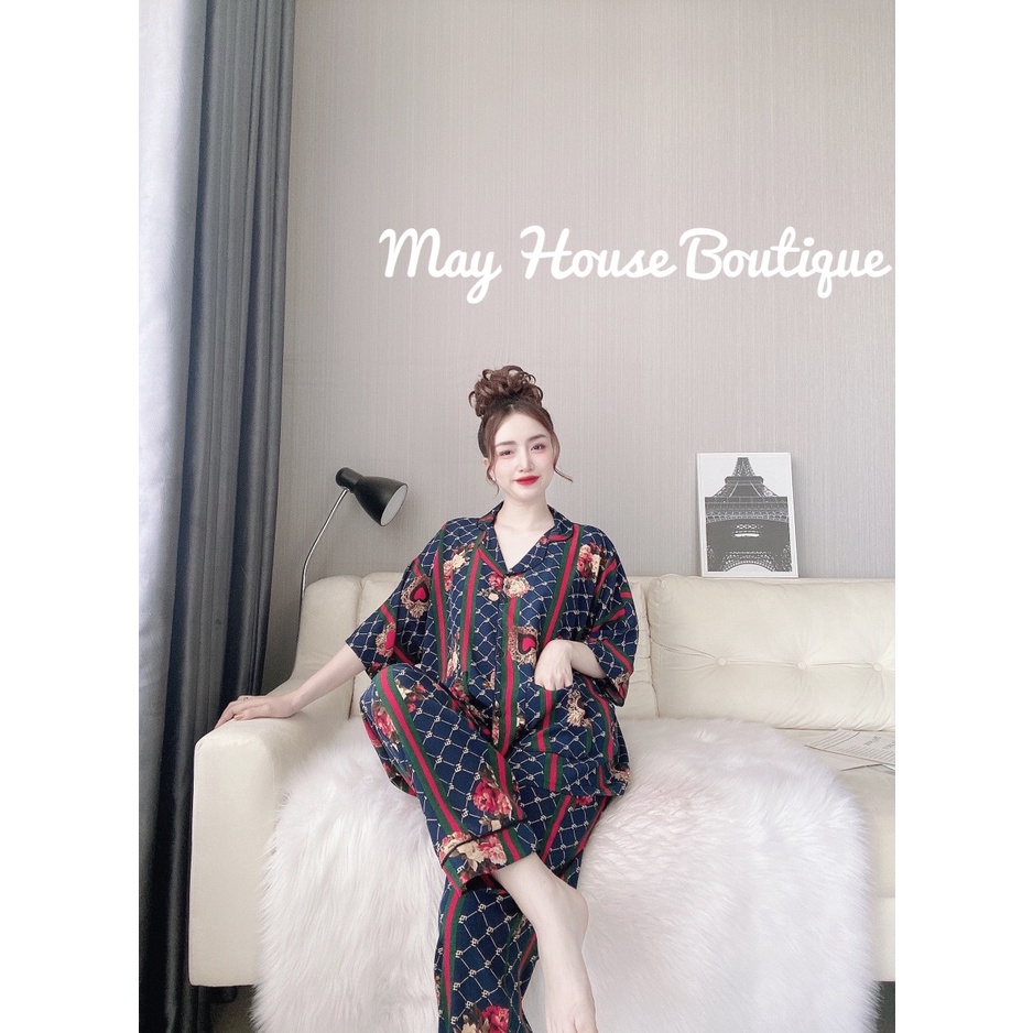 [BIGSIZE 40-100kg] Đồ Bộ Dài Cánh Dơi Lụa Nhật Cao Cấp Mặc Nhà Cho Nàng Múp | BigBuy360 - bigbuy360.vn