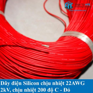 5 mét Dây điện Silicon chịu nhiệt siêu mềm 22AWG - 18AWG nhiều màu