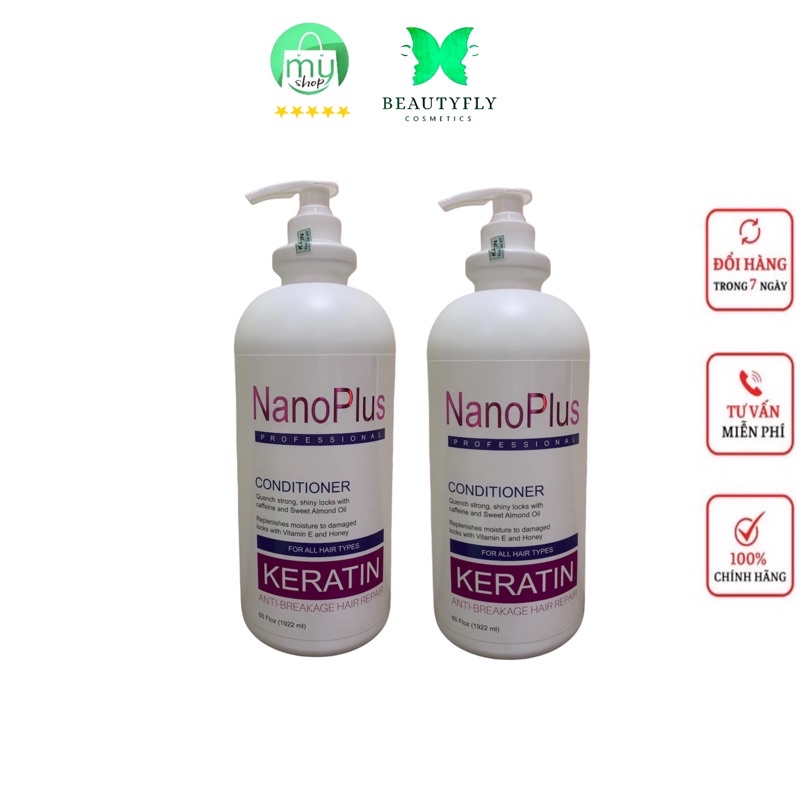 1 Cặp Gội, Xả Nano PLus Collagen 2000ml, Phục Hồi Tóc Hư Tổn,Hết Ngứa Da Đầu, Bóng Mượt, Dưỡng ẩm, Chính Hãng Việt Nam