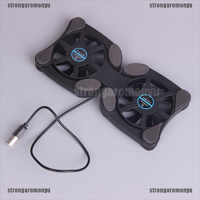 Bộ Quạt Tản Nhiệt mini 2 Quạt Có Thể Gập Lại Hình Bạch Tuộc Cho Laptop
