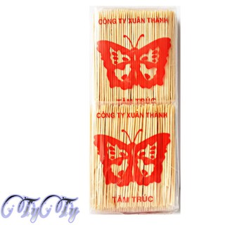 1 bịch 10 gói tăm xỉa răng con bướm
