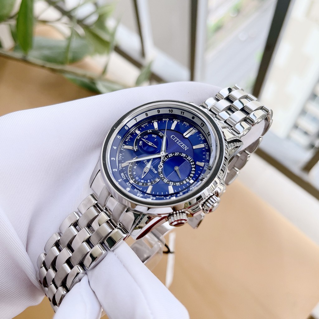 Đồng hồ nam chính hãng Citizen BU2021-51L máy Quartz Pin Eco Drive năng lượng mặt trời