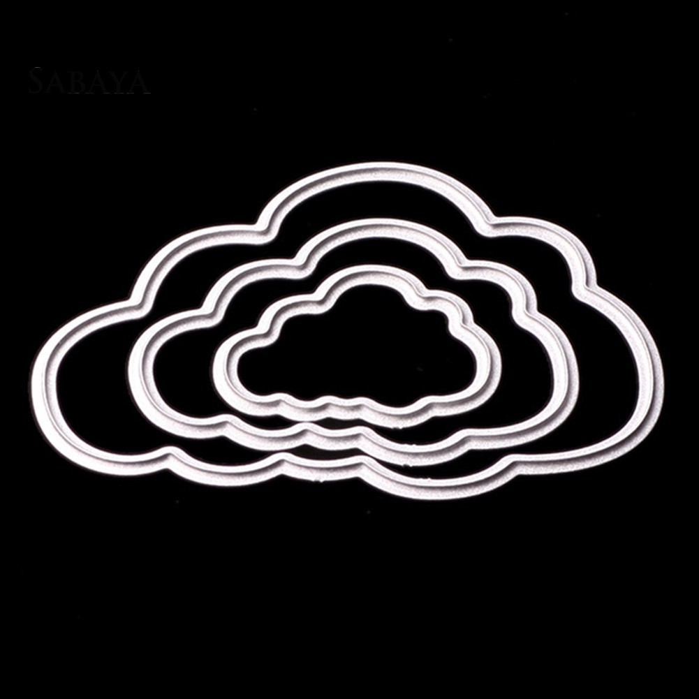 Khuôn Cắt Giấy Kim Loại Hình Đám Mây Dùng Trang Trí