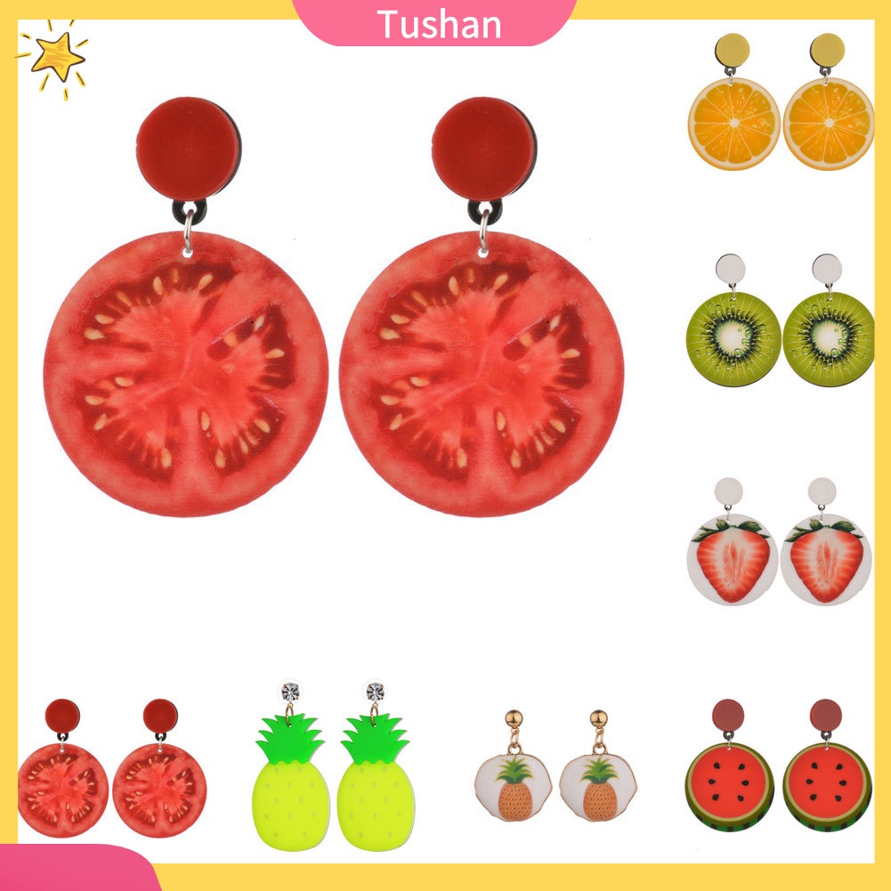 Khuyên Tai Hình Trái Cây Phong Cách Hàn Quốc Cho Nữ