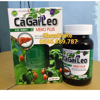 Cà Gai Leo xạ đen Meko Plus bổ gan, mát gan, hạ men gan, tăng cường chức năng gan, Giải Độc Rượu -Bảo Vệ Gan