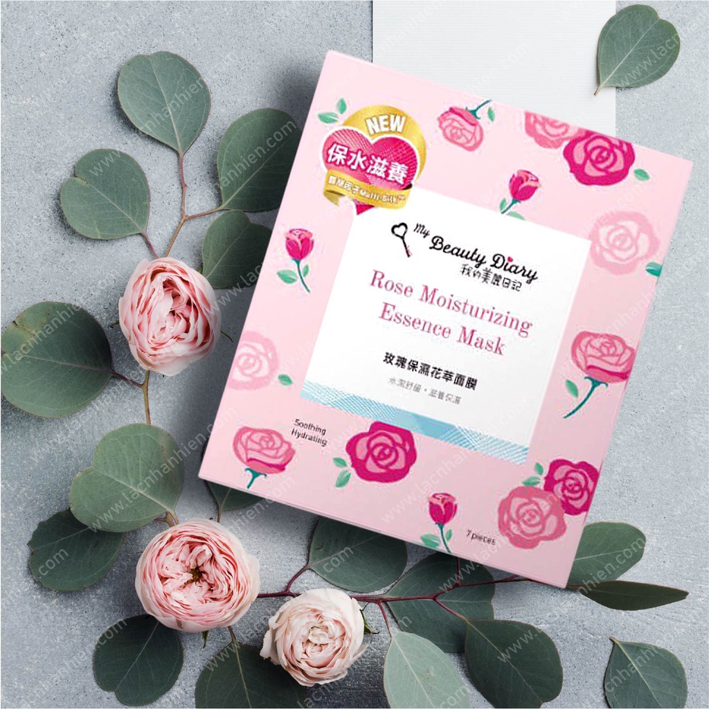 [Đài Loan] LẺ 01 MIẾNG MẶT NẠ MY BEAUTY DIARY ROSE MOISTURIZING ESSENCE MASK DƯỠNG ẨM CHO MỌI LOẠI DA