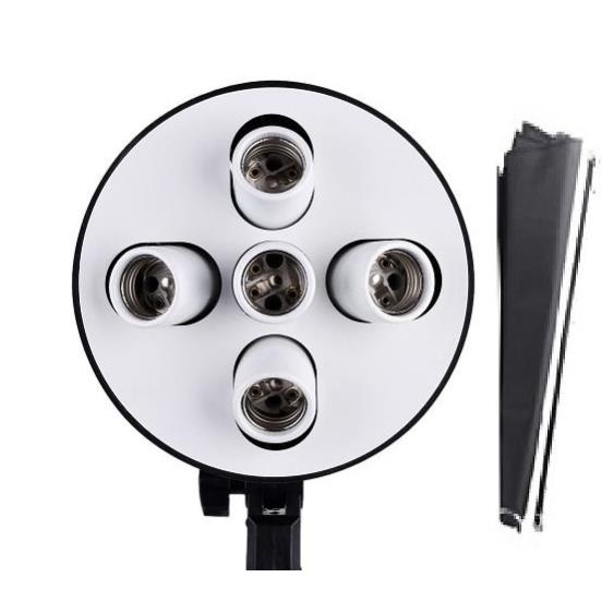 Bộ 2 đèn 5 bóng LED360 20w + Softbox 60×90