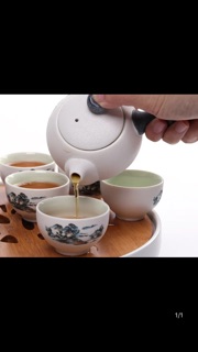 Bộ đồ gốm uống trà đẹp bình dân 19,8