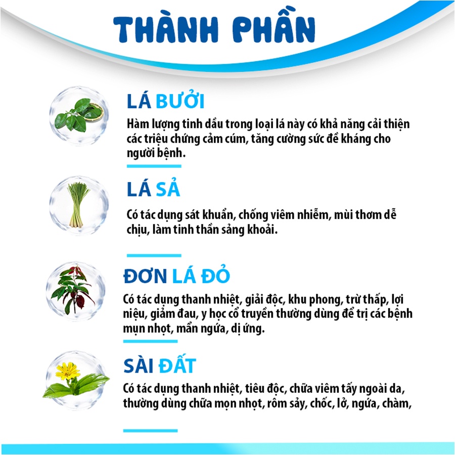 Nước tắm thảo dược cho bé Rosabela ngừa rôm sảy, hăm da, mẩn ngứa (dung tích 120ml)