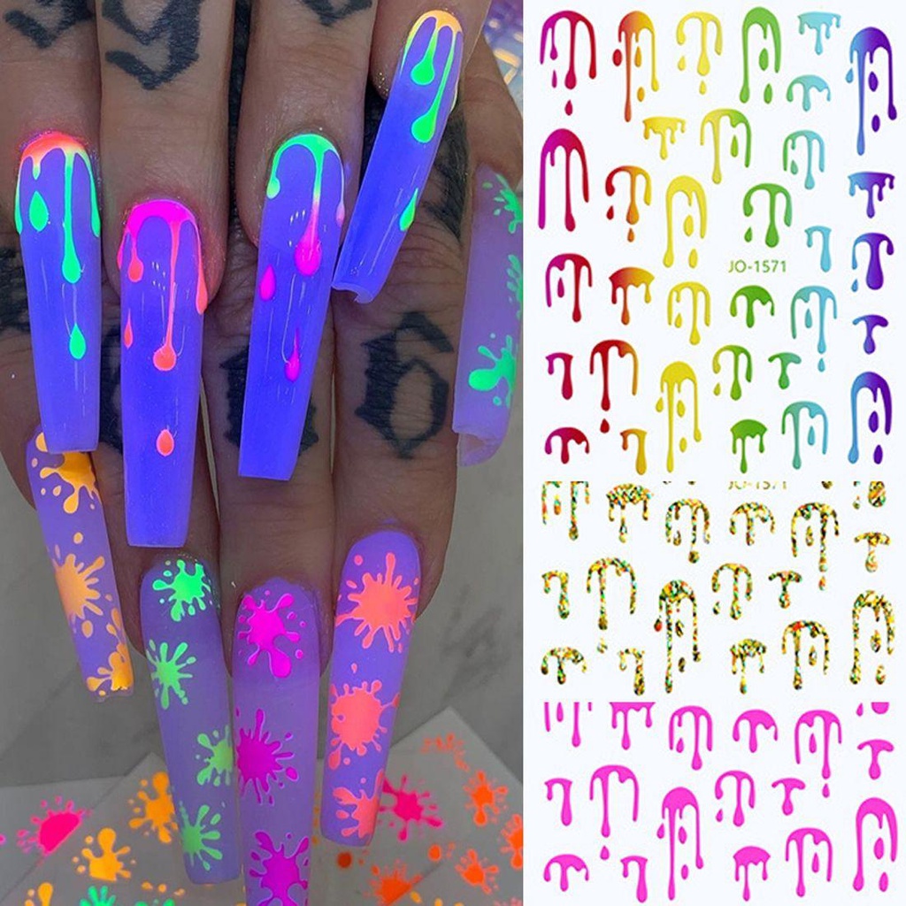 Miếng Dán Móng Tay 3D Lấp Lánh Thời Trang DIY