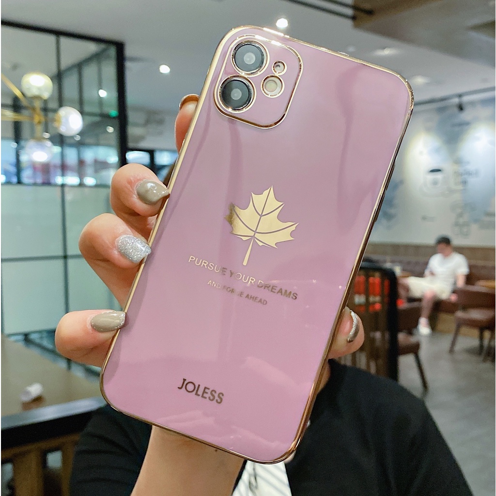 Ốp điện thoại tpu dẻo họa tiết lá phong cho vivo y12s y20 y20i y20s y11 y12 y15 y17 y19 y85 v9 v15 y91c y93 y95 s1