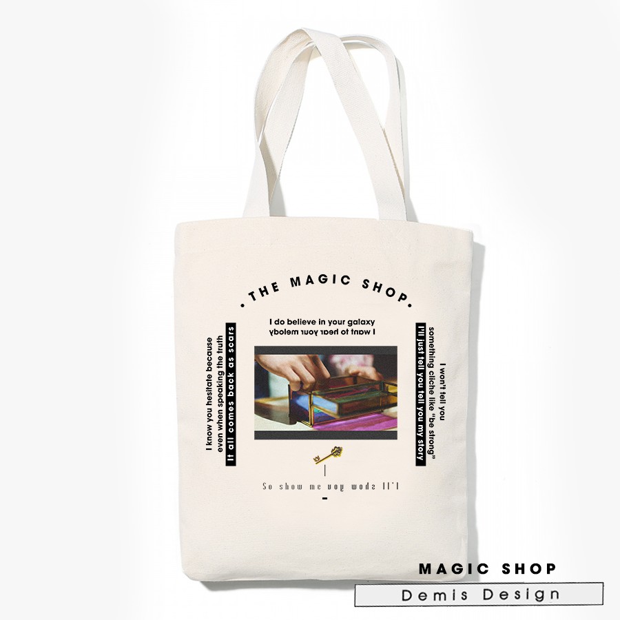 TÚI TOTE BTS - MAGIC SHOP - DEMIS DESIGN