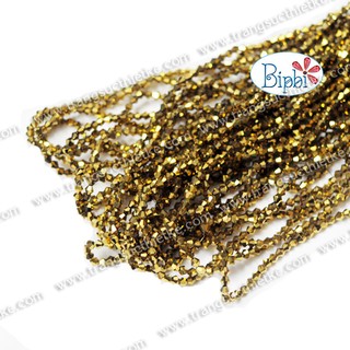 Combo 10 dây pha lê TQ màu vàng ánh kim