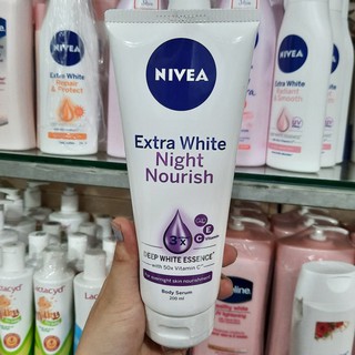Serum Dưỡng Thể Trắng Da Ban Đêm Nivea 180ml