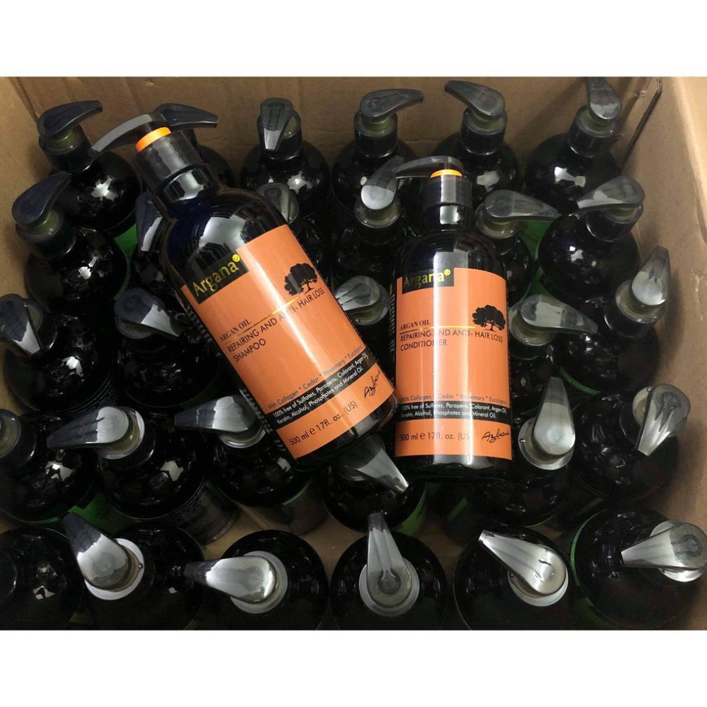 Hàng Chuẩn Công Ty Cặp Dầu Gội Dầu Xả Phục Hồi Và Ngăn Ngừa Rụng Tóc Argana 500ml | BigBuy360 - bigbuy360.vn