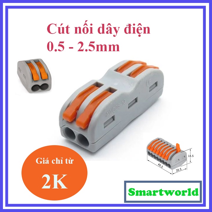 Cút nối dây điện KV774 các loại 2,3,5,8 cổng và 2 đầu 4 cổng, 2 đầu 6 cổng.