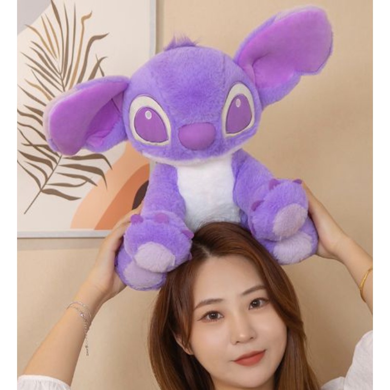 DISNEY Sẵn Sàng Hàng!!! Thú Nhồi Bông Hình Nhân Vật Hoạt Hình Lilo &amp; Stitch Màu Tím Dễ Thương 30cm