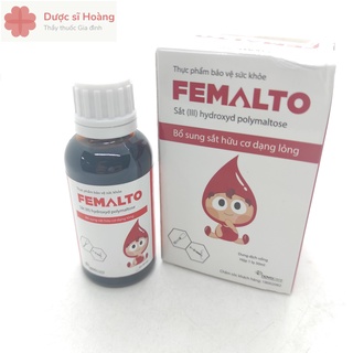 Femalto - bổ sung sắt cho trẻ em, phụ nữ mang thai và người thiếu sắt - lọ 30ml