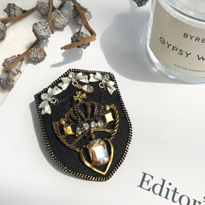 Ghim Cài Áo Đính Ngọc Trai Nhân Tạo Phong Cách Baroque Thời Trang