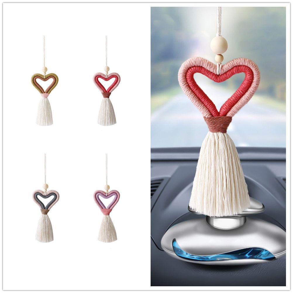 Dây Chuỗi Hạt Gỗ Hình Trái Tim Phong Cách Boho Dành Cho Trang Trí Tường