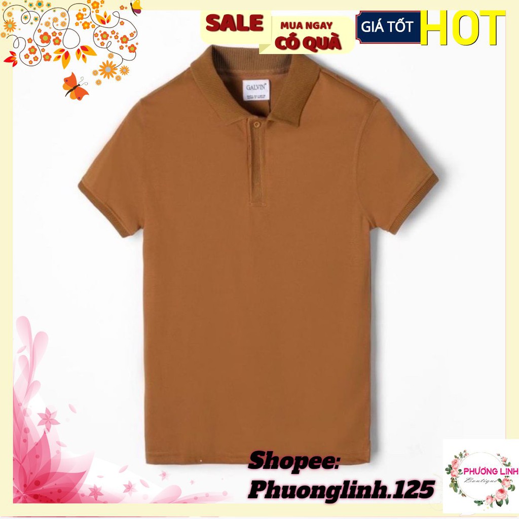 ÁO POLO NAM TRƠN CỔ DỆT SỌC GALV | BigBuy360 - bigbuy360.vn