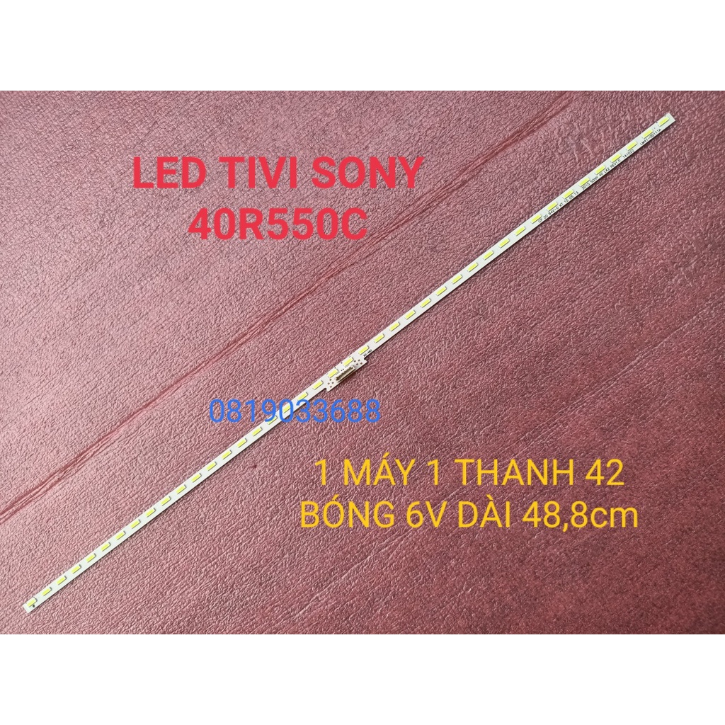 THANH LED VIỀN TIVI SONY 40R550C SONY 40 L42 REV1.0 141022 LM41_00111A HÀNG MỚI 100%, 1 MÁY 1 THANH 42 BÓNG 6V, DÀI 48,8