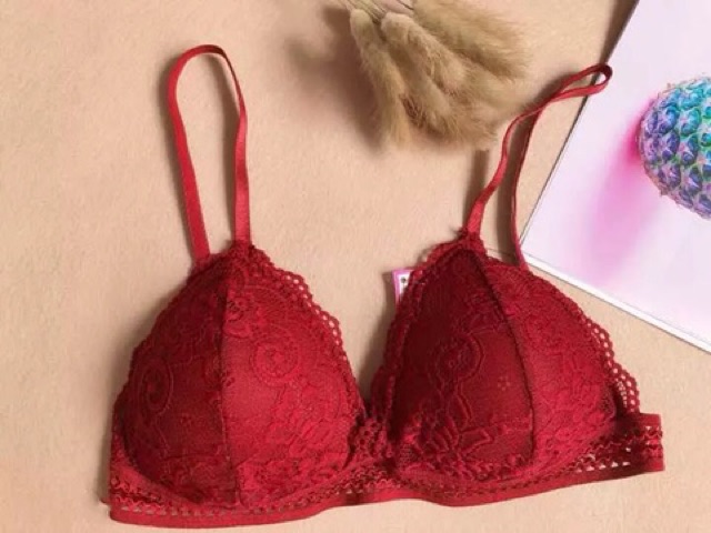 Áo bralete móc cài sau ren mềm co giản ms 7311