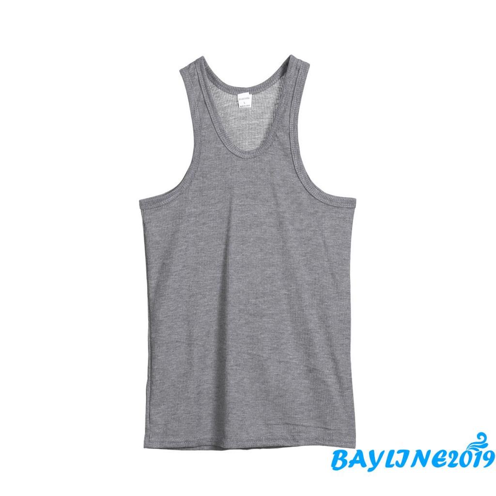 Áo ba lỗ thể thao màu sắc đơn giản cho nam