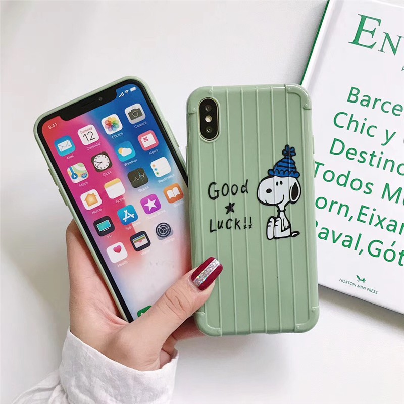 Ốp Iphone Vali hình chú chó Snoopy - Ốp Iphone 6 6s 6plus 6splus 7 7plus 8 8plus X XS XSmax