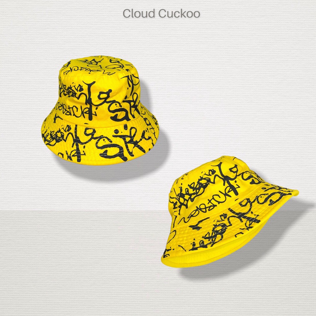 Mũ Bucket Loang Sơn Mầu Vàng Phom Mũ Phù Hợp Bạn Nữ Size Đầu Nhỏ - Mã Số: mbk81773